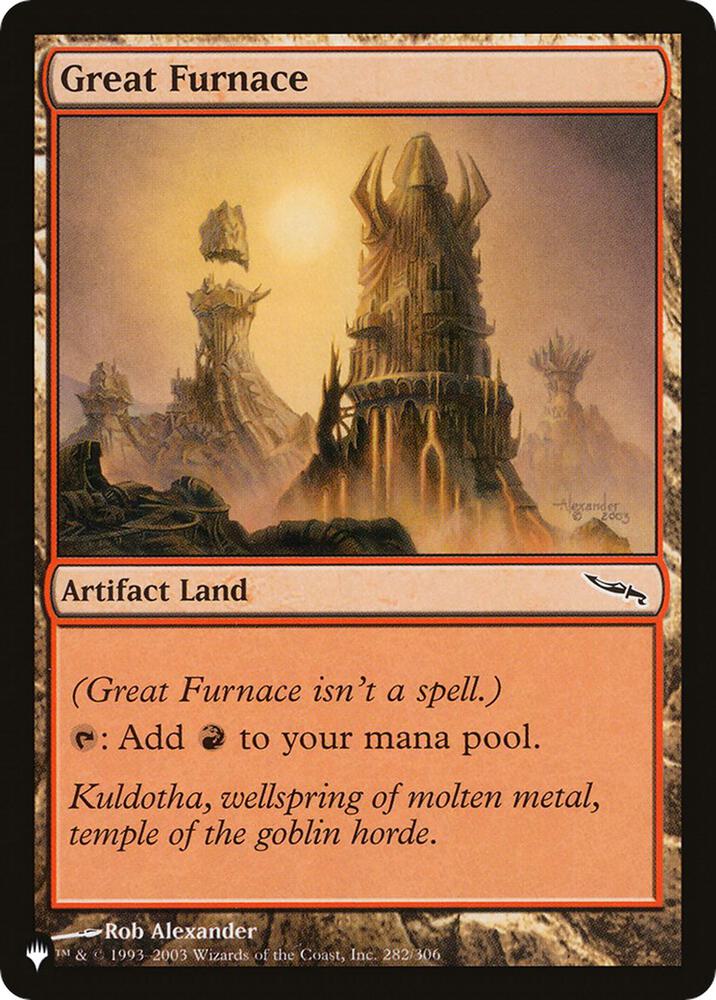 Great Furnace (MRD) (282/306) [The List]