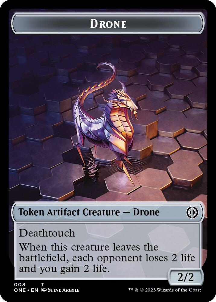 Drone Token (8) [Phyrexia: All Will Be One]