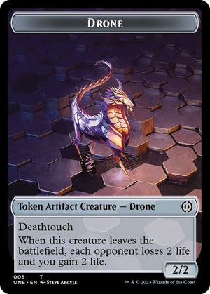 Drone Token (8) [Phyrexia: All Will Be One]