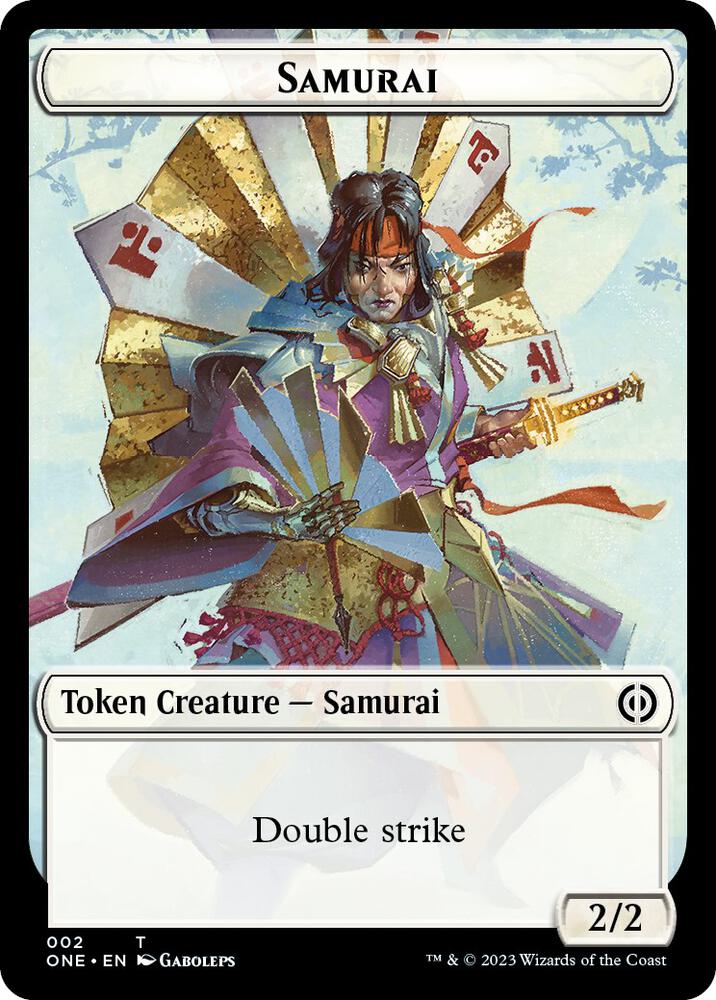 Samurai Token (2) [Phyrexia: All Will Be One]