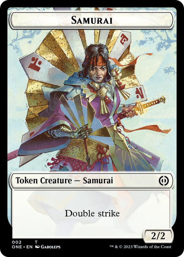 Samurai Token (2) [Phyrexia: All Will Be One]