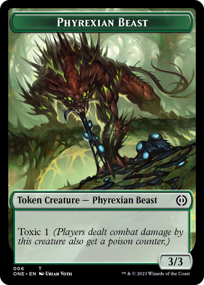 Phyrexian Beast Token (6) [Phyrexia: All Will Be One]