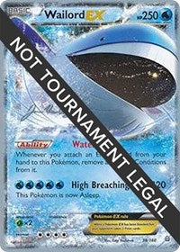 Wailord EX - 2015 (Jacob Van Wagner) (38/160) [World Championship Decks]