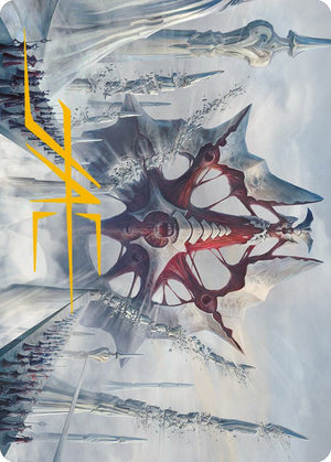 Mondrak, Glory Dominus Art Card (Gold-Stamped Signature) (5) [Phyrexia: All Will Be One Art Series]