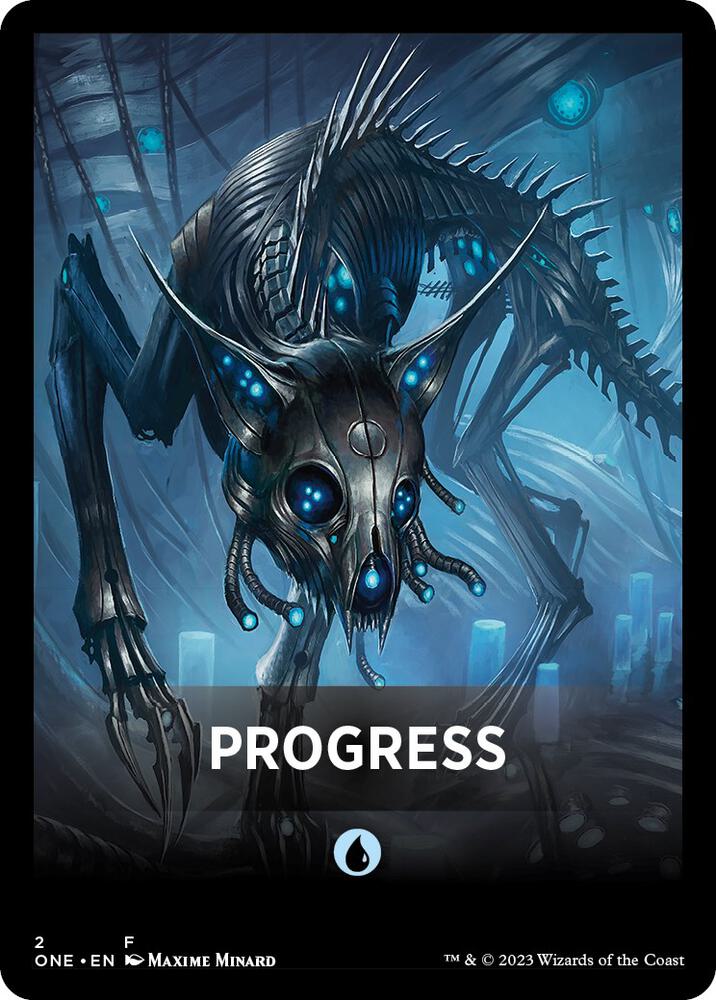 Progress Theme Card (2) [Phyrexia: All Will Be One]