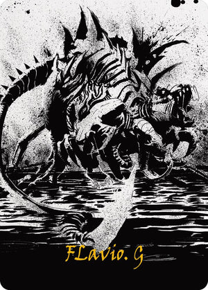 Karumonix, the Rat King Art Card (Gold-Stamped Signature) (70) [Phyrexia: All Will Be One Art Series]