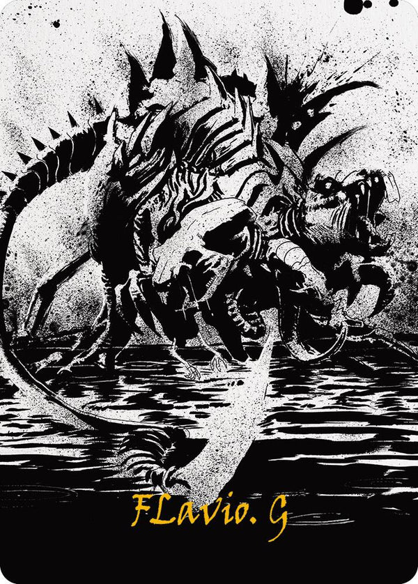 Karumonix, the Rat King Art Card (Gold-Stamped Signature) (70) [Phyrexia: All Will Be One Art Series]