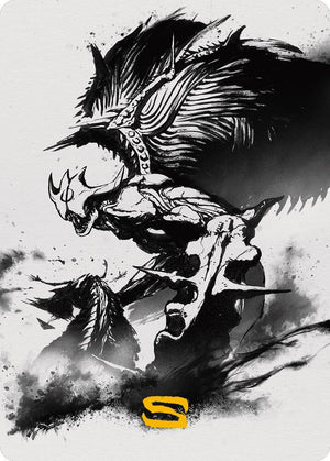 Phyrexian Vindicator Art Card (65/81) (Gold-Stamped Signature) [Phyrexia: All Will Be One Art Series]