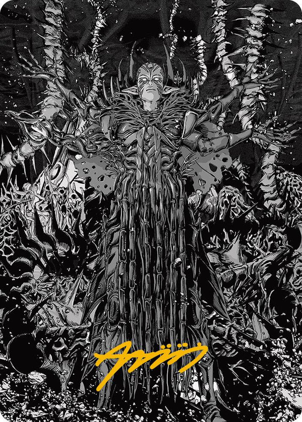 Nissa, Ascended Animist Art Card (Gold-Stamped Signature) (74) [Phyrexia: All Will Be One Art Series]