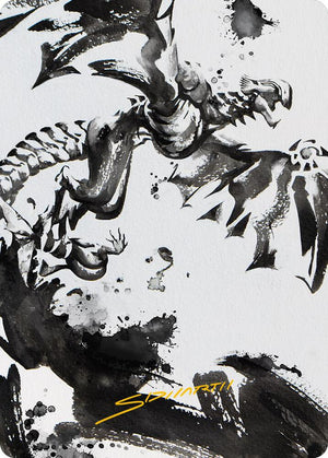 Quicksilver Fisher Art Card (Gold-Stamped Signature) (68) [Phyrexia: All Will Be One Art Series]