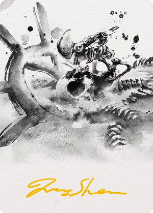 Myr Convert Art Card (Gold-Stamped Signature) (81) [Phyrexia: All Will Be One Art Series]