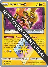 Tapu Koko Prism Star - 2019 (Haruki Miyamoto) (51/181) [World Championship Decks]