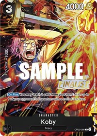 Koby (Online Regional 2023) [Finalist] (OP02-098) [One Piece Promotion Cards]