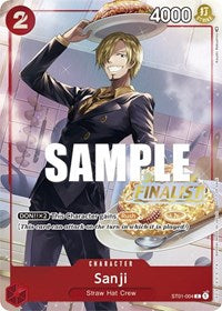 Sanji (Online Regional 2023) [Finalist] (ST01-004) [One Piece Promotion Cards]