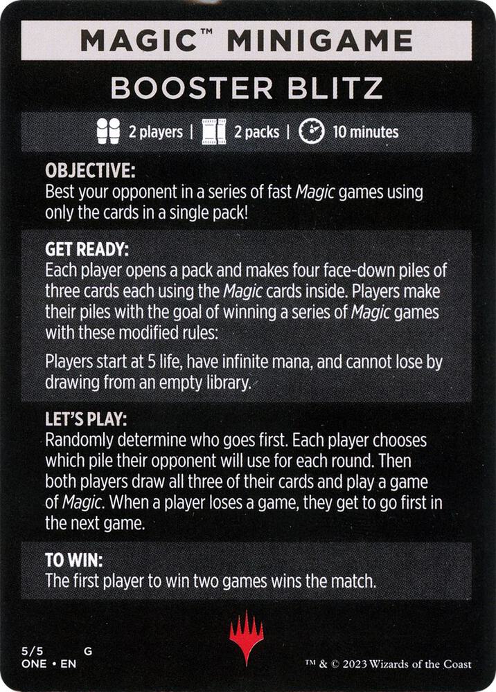 Magic Minigame: Booster Blitz (5) [Phyrexia: All Will Be One]