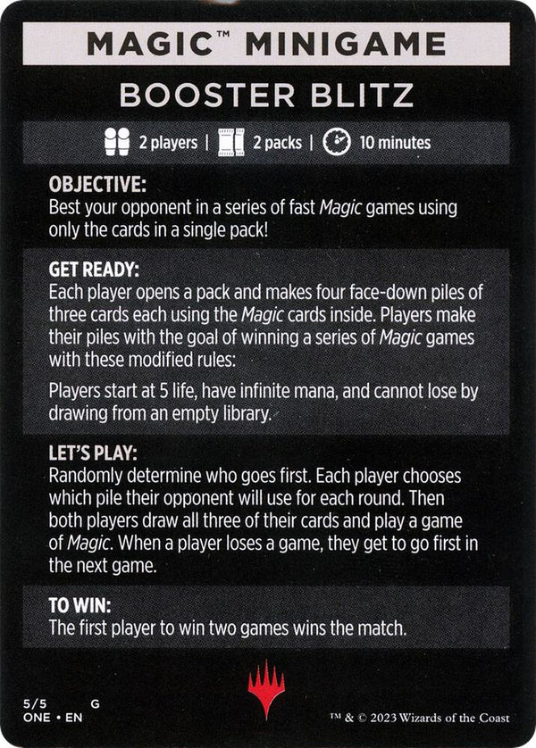 Magic Minigame: Booster Blitz (5) [Phyrexia: All Will Be One]