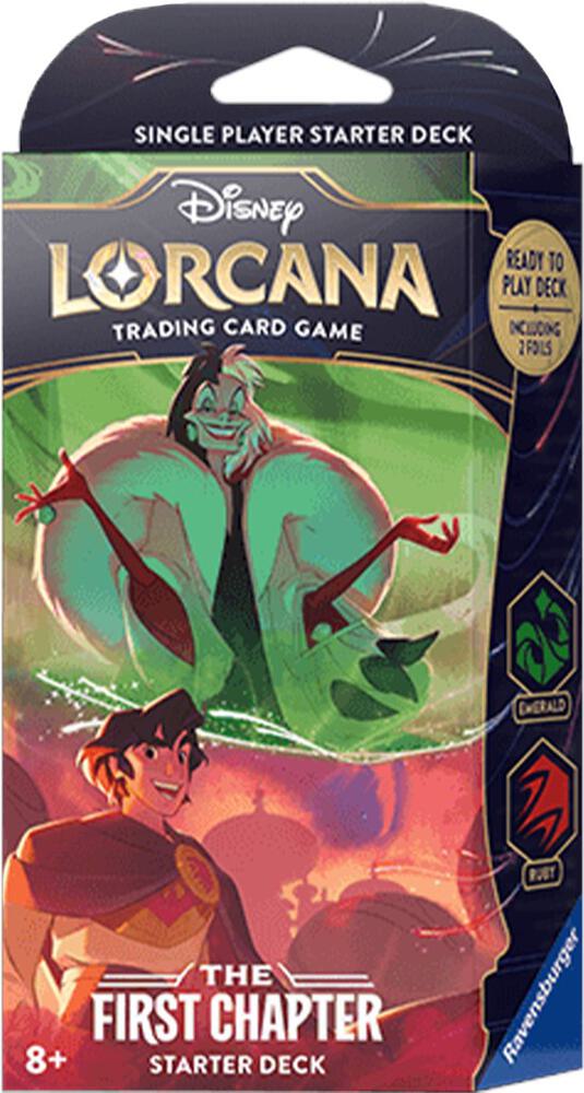 Disney Lorcana The First Chapter Starter Deck Emerald and Ruby