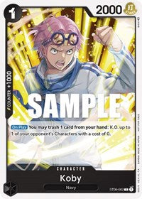 Koby (Promotion Pack 2023) (ST06-002) [One Piece Promotion Cards]