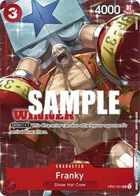 Franky (Tournament Pack Vol. 2) [Winner] (OP01-021) [One Piece Promotion Cards]