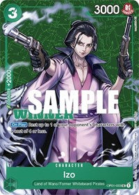 Izo (Tournament Pack Vol. 2) [Winner] (OP01-033) [One Piece Promotion Cards]