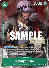 Trafalgar Law (Offline Regional 2023) [Winner] (OP02-035) [One Piece Promotion Cards]