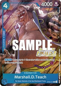 Marshall.D.Teach (Offline Regional 2023) [Finalist] (ST03-014) [One Piece Promotion Cards]