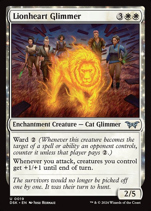 Lionheart Glimmer (19) [Duskmourn: House of Horror]