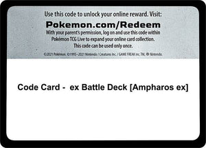 Code Card - ex Battle Deck [Ampharos ex] [Miscellaneous Cards and Products]