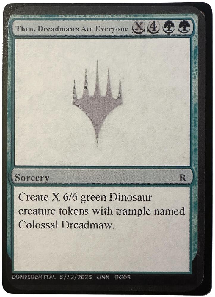 Then, Dreadmaws Ate Everyone [Un-Known Event Playtest Cards]