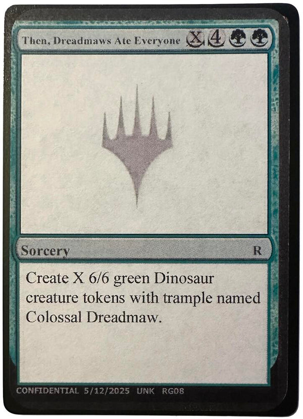 Then, Dreadmaws Ate Everyone [Un-Known Event Playtest Cards]