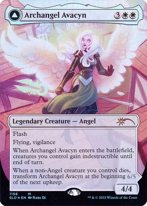 Archangel Avacyn // Avacyn, the Purifier (1156) [Secret Lair Drop] [Borderless]