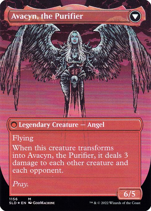Archangel Avacyn // Avacyn, the Purifier (1156) [Secret Lair Drop] [Borderless]