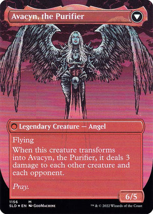 Archangel Avacyn // Avacyn, the Purifier (1156) [Secret Lair Drop] [Borderless] Reverse