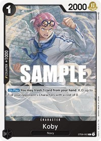 Koby (ST06-002) [Starter Deck 6: Absolute Justice]