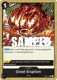 Great Eruption (ST06-015) [Starter Deck 6: Absolute Justice]