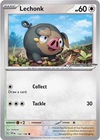 Lechonk (Pokemon Center Exclusive) (155/198) [Miscellaneous Cards and Products]
