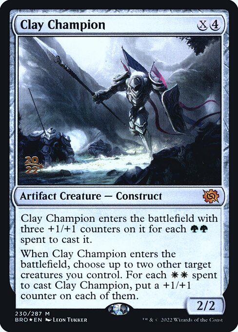 Clay Champion (230s) [The Brothers' War Promos]
