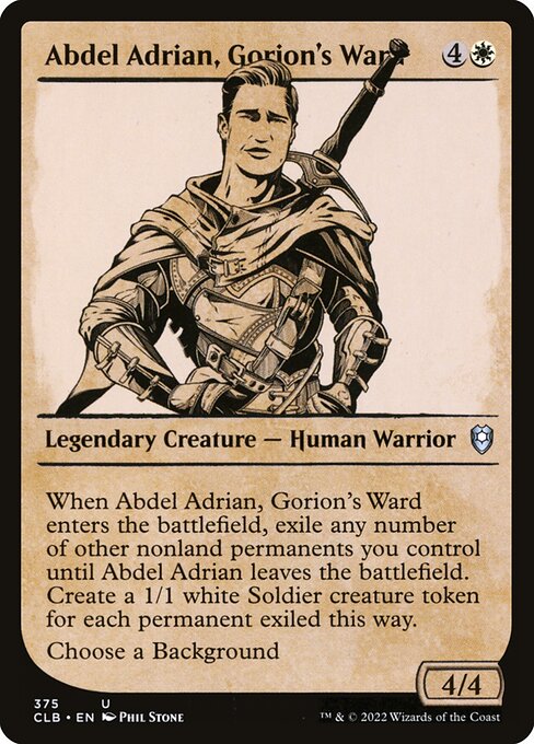 Abdel Adrian, Gorion's Ward (375) [Commander Legends: Battle for Baldur's Gate] [Showcase]