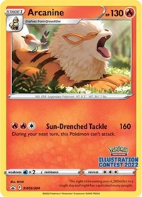 Arcanine (Illustration Contest 2022) (SWSH304) [SWSH Sword and Shield Promo Cards]