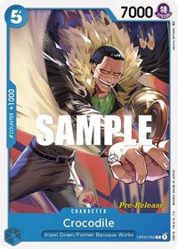 Crocodile (OP02-053) [Paramount War Pre-Release Cards]
