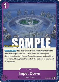 Impel Down (OP02-092) [Paramount War Pre-Release Cards]
