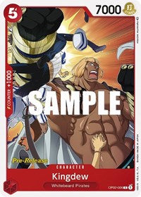 Kingdew (OP02-006) [Paramount War Pre-Release Cards]