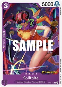 Solitaire (OP02-077) [Paramount War Pre-Release Cards]