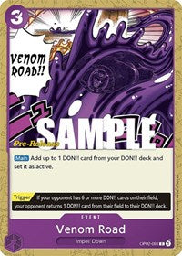 Venom Road (OP02-091) [Paramount War Pre-Release Cards]