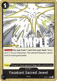 Yasakani Sacred Jewel (OP02-118) [Paramount War Pre-Release Cards]
