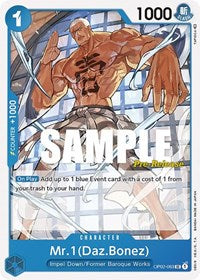 Mr.1 (Daz.Bonez) (OP02-063) [Paramount War Pre-Release Cards]