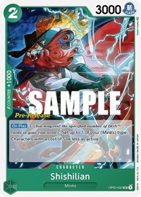 Shishilian (OP02-032) [Paramount War Pre-Release Cards]