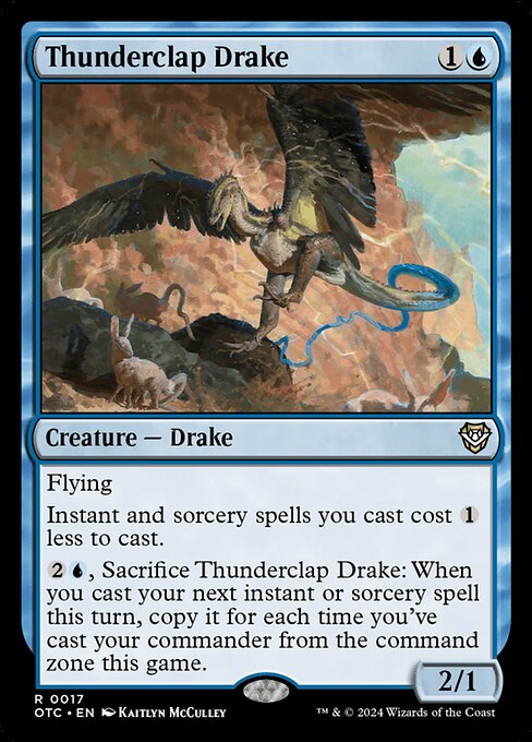 Thunderclap Drake (17) [Outlaws of Thunder Junction Commander]