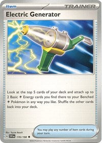 Electric Generator (170/198) [SV01 Scarlet and Violet Base Set]