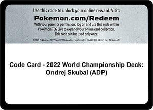 Code Card - 2022 World Championship Deck: Ondrej Skubal (ADP) [World Championship Decks]